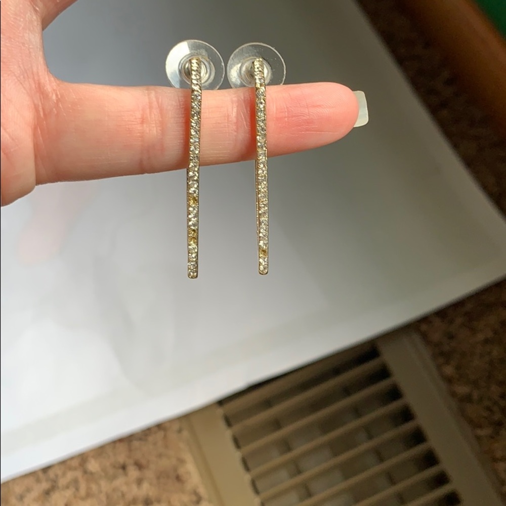 Express Gold Rhinestone Earrings